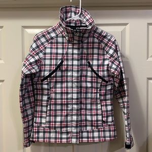 Red Plaid Body Glove Snow board Jacket S